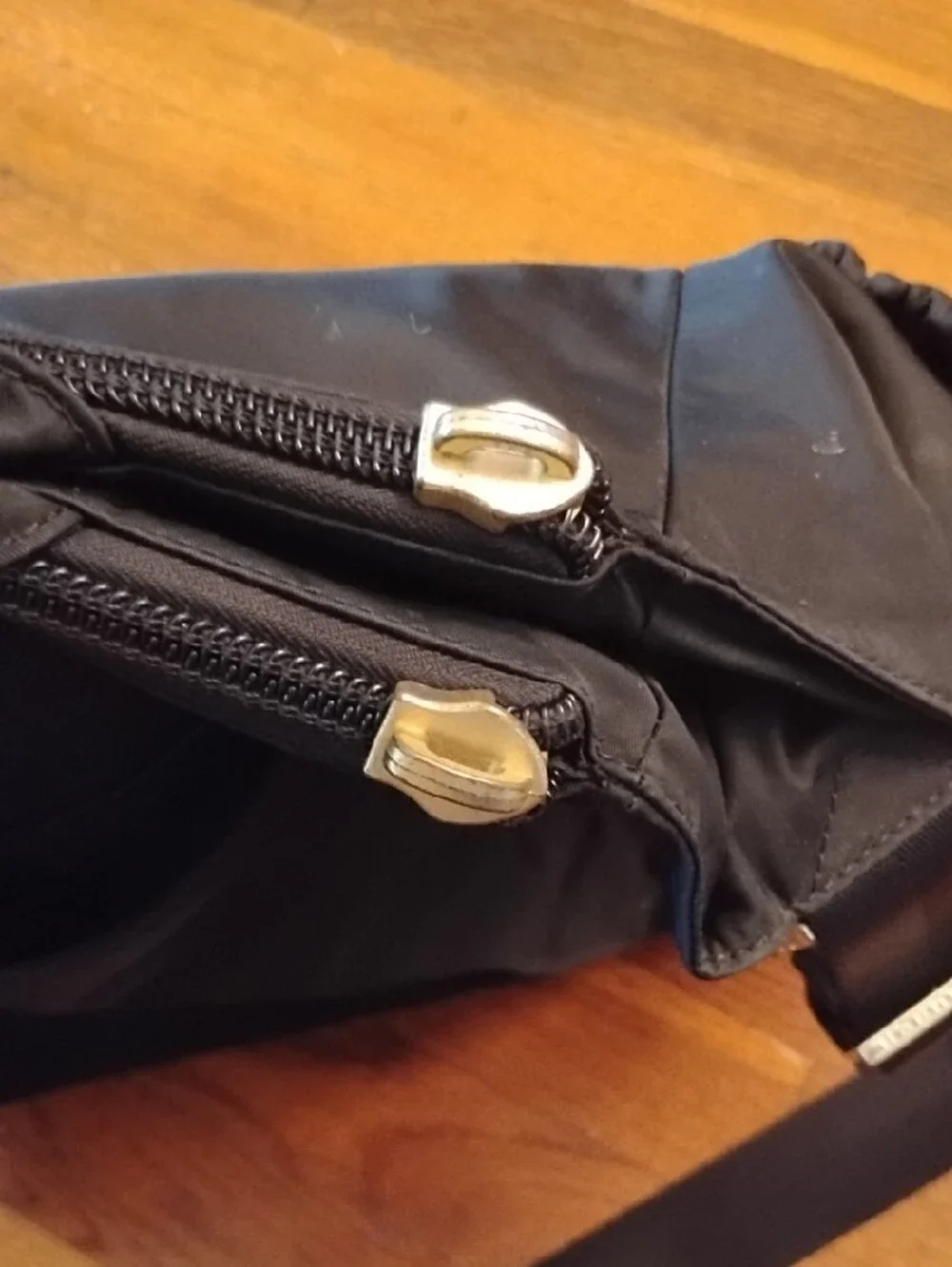 Tory Burch Black Nylon Tote with Logo Medallion